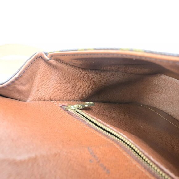 LOUIS VUITTON Saint Cloud GM Shoulder Bag Monogram Leather Brown - Picture 12 of 16